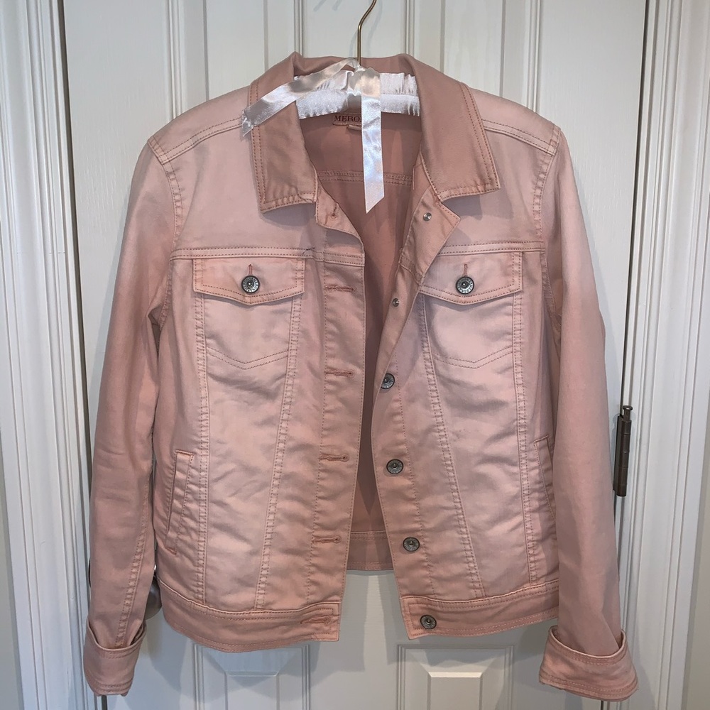 Light pink denim jacket